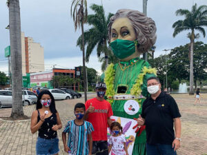 Campanha educativa de prevenção ao novo coronavírus, fez entrega de máscaras de proteção