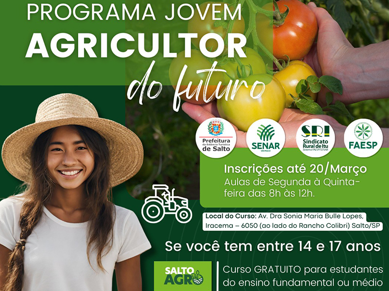 Leia mais sobre o artigo Salto lança Projeto “Jovem Agricultor do Futuro”