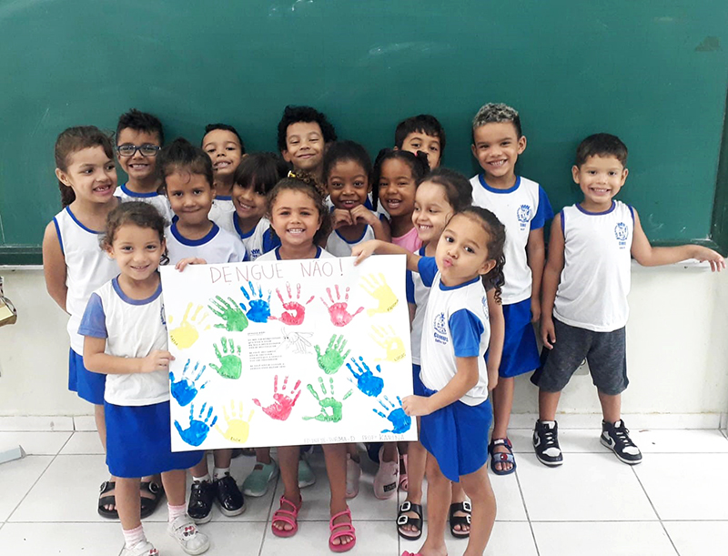 Leia mais sobre o artigo Crianças da Rede Municipal de Ensino participaram do Dia D de Combate à Dengue