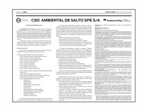 CSO Ambiental de Salto SPE S/A – Relatório de Administração